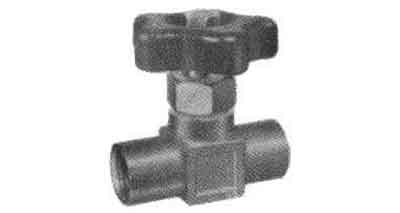 NEEDLE VALVE STRAIGHT BRASS, BOTH FEMALE ENDS 1/4