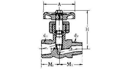 NEEDLE VALVE STRAIGHT BRASS, MALE&FEMALE END 3/8X3/8