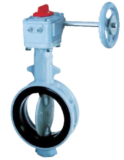 BUTTERFLY VALVE WAFER TYPE, W/WORM GEAR 1-1/2"