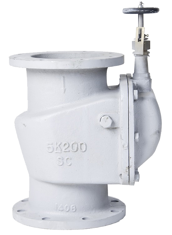 STORM VALVE VERTICAL TYPE, W/HANDLE CAST STEEL 10K 65MM