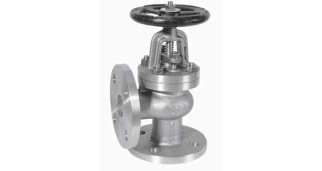 ANGLE VALVE DIN BRONZE FLANGED, PN10/16 HEAVY TYPE #1271 250MM
