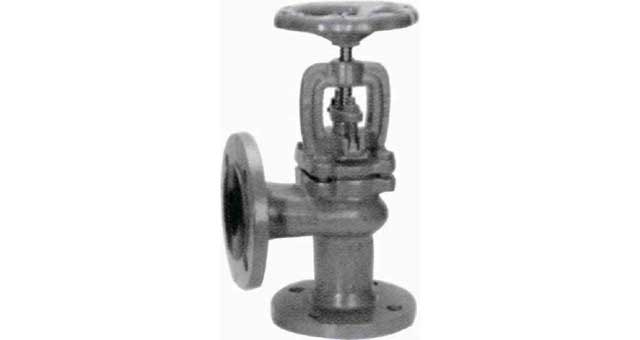 ANGLE VALVE DIN CAST IRON, FLANGED PN10/16 #242 250MM