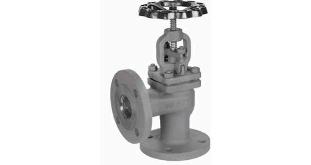 GLOBE VALVE DIN CAST STEEL 399, FLANGED PN16 ANGLE DN 32