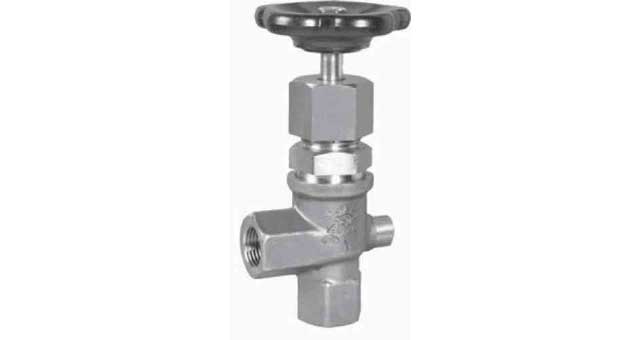 ANGLE VALVE DIN S.STEEL 354, ANGLE FEMALE PN200 3/4" D15MM