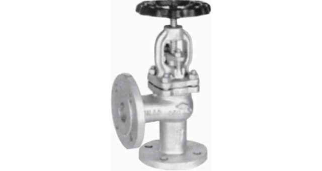 ANGLE VALVE NODULAR CAST IRON, DIN FLANGED PN10/16 #264 250MM