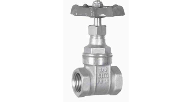 GATE VALVE DIN BRASS SCREWED, 20BAR #290AA 3/4"