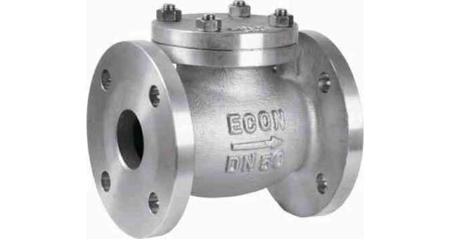 CHECK VALVE DIN BRONZE FLANGED, LIFT TYPE PN10/16 #496 20MM