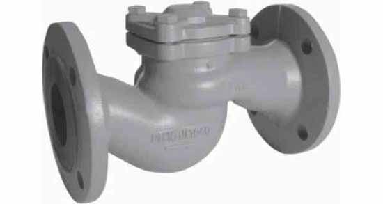 CHECK VALVE DIN C/IRON FLANGED, LIFT TYPE PN16 #77 DN 200