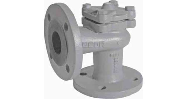 CHECK VALVE DIN C/IRON FLANGED, LIFT PN16 ANGLE #102 DN 15
