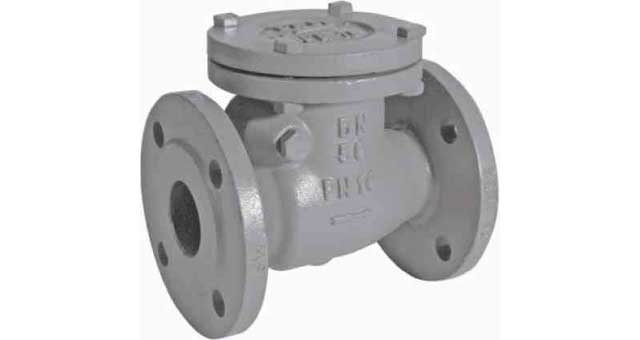 CHECK VALVE DIN C/IRON FLANGED, SWING TYPE PN10 #83BR 250MM