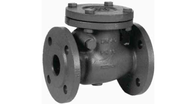 CHECK VALVE DIN C/IRON FLANGED, SWING TYPE PN16 #83GU 100MM