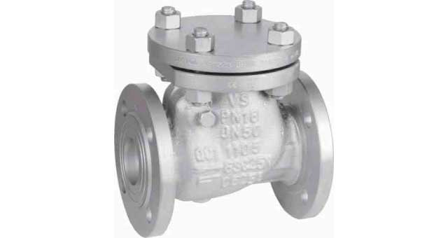CHECK VALVE DIN CAST STEEL, FLANGED SWING PN16 #109 DN 300