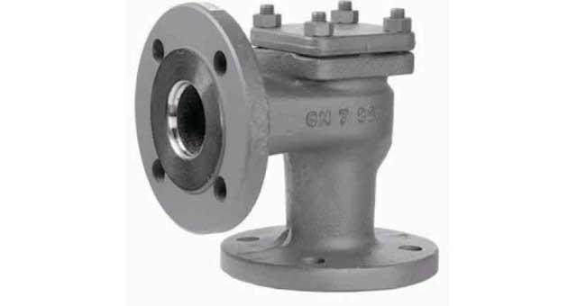 CHECK VALVE DIN CAST STEEL, LIFT PN40 ANGLE #96 DN 400