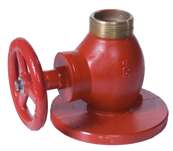 FIRE HYDRANT DIN BRASS DN65, 2-1/2"BSP MALE & FLANGED