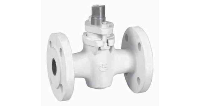 PLUG VALVE DIN CAST IRON, FLANGED PN10 2-WAY #52B DN15
