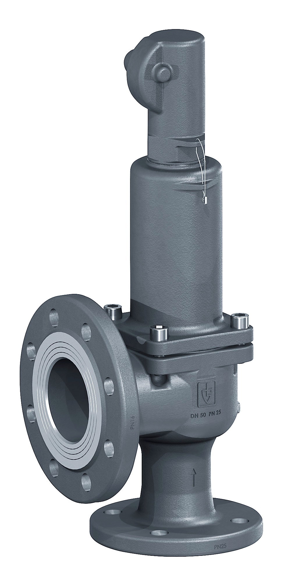 VALVE SAFETY C-IRON #352TGFO, GASTIGHT NOLIFTDEVICE PN40DN40
