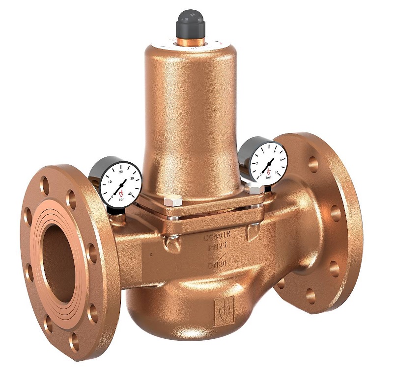VALVE PRESS REDUCING W/FLANGE, PN16 GUNMETAL #682MGFO-SP DN65