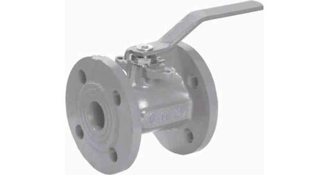 BALL VALVE DIN C/IRON PN16, W/BRASS TRIM #1942M 40MM