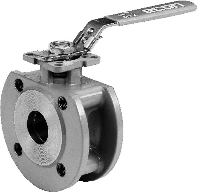 BALL VALVE DIN FORGED STEEL, WAFER TYPE PN 16 #7343 DN 40