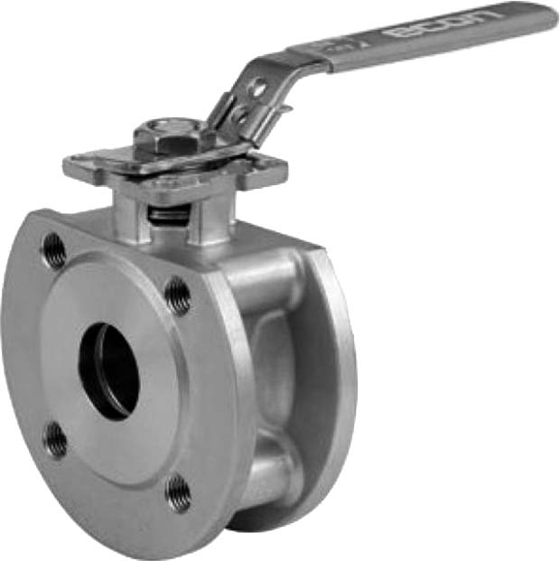 BALL VALVE DIN STAINLESS STEEL, WAFER TYPE PN 16 #7383 DN 15