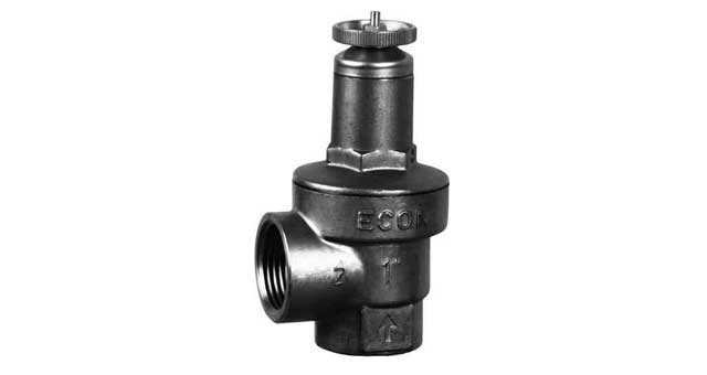 SAFETY VALVE DIN BRASS SCREWED, W/DIAPHRAGM #527 1"