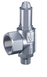 VALVE SAFETY S.STEEL #451BGFL, DIN 25.1-50 BAR G1/2" & 1"