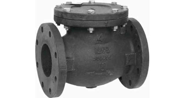 CHECK VALVE ANSI 125 CAST IRON, FLANGED SWING TYPE 1803 2-1/2"