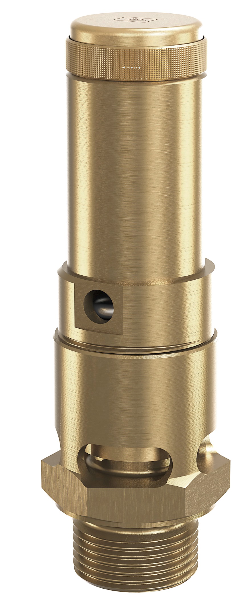 VALVE SAFETY BRASS DIN #810SGK, PTFE SEAL DN10