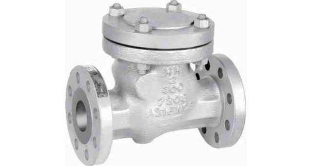 CHECK VALVE ANSI150 CAST STEEL, FLANGED SWING TYPE #1810 2"