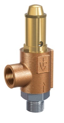 VALVE SAFETY GUNMETAL #861TGO, DIN 0.5-50 BAR DN8