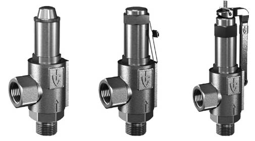 VALVE SAFETY S.STEEL #461TFO, DIN 0.5-70 BAR DN10
