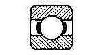 BALL BEARING SINGLE ROW, DEEP GROOVE NO.6005