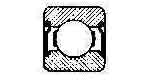 BALL BEARING SINGLE ROW, DEEP GROOVE NO.6015ZZ