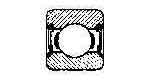 BALL BEARING SINGLE ROW, DEEP GROOVE NO.6215-2RS