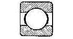 BALL BEARING SINGLE ROW, DEEP GROOVE NO.6307