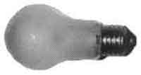 LAMP VS FROSTED E-26, 110-120V 20W