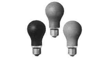 LAMP COLORED B-22, 110-120V 20W RED