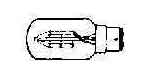 LAMP NAVIGATION TUBULAR, BAY-15D 12V 25W (30CD)