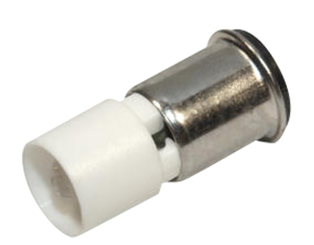 LAMP SINGLE LED MIDGET FLANGED, T1 3/4 6X16MM 24-28V GREEN