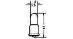 LAMP PILOT MINIATURE F-6, 18V 1W 5.5X16MM