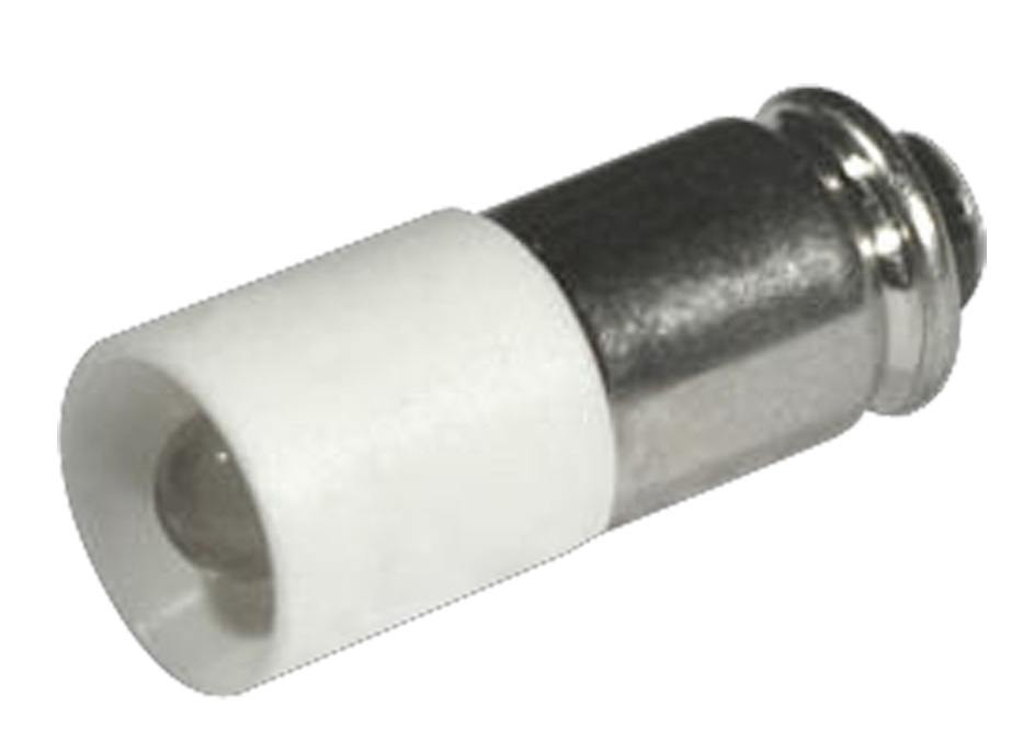 LAMP SINGLE LED MIDGET GROOVED, T1 3/4 6X16MM 24-28V RED