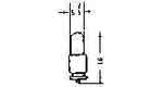 LAMP PILOT MINIATURE S5.5S18, 14V 0.08A 5.5X16MM