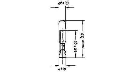LAMP TELEPHONE INDICATOR T4.6, (20) 30V 20MA 4.6X22MM
