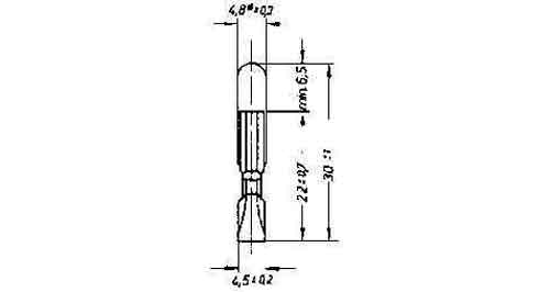 LAMP TELEPHONE INDICATOR T5.5, (30) 30V 20MA 5.5X30MM