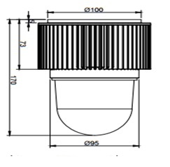 REPLACEMENT LED MODULE CLEAR, 100-240V A/DCC 30W