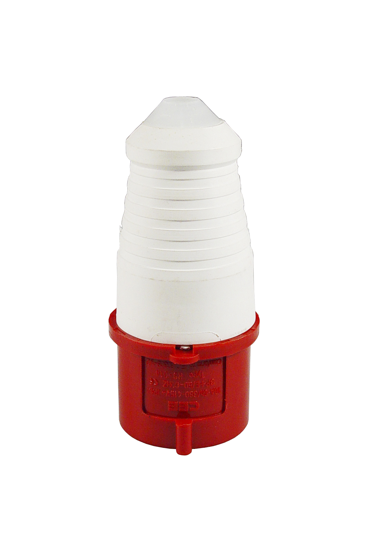PLUG CEE MALE AC380V RED 4P, 16AMP 6H IP67