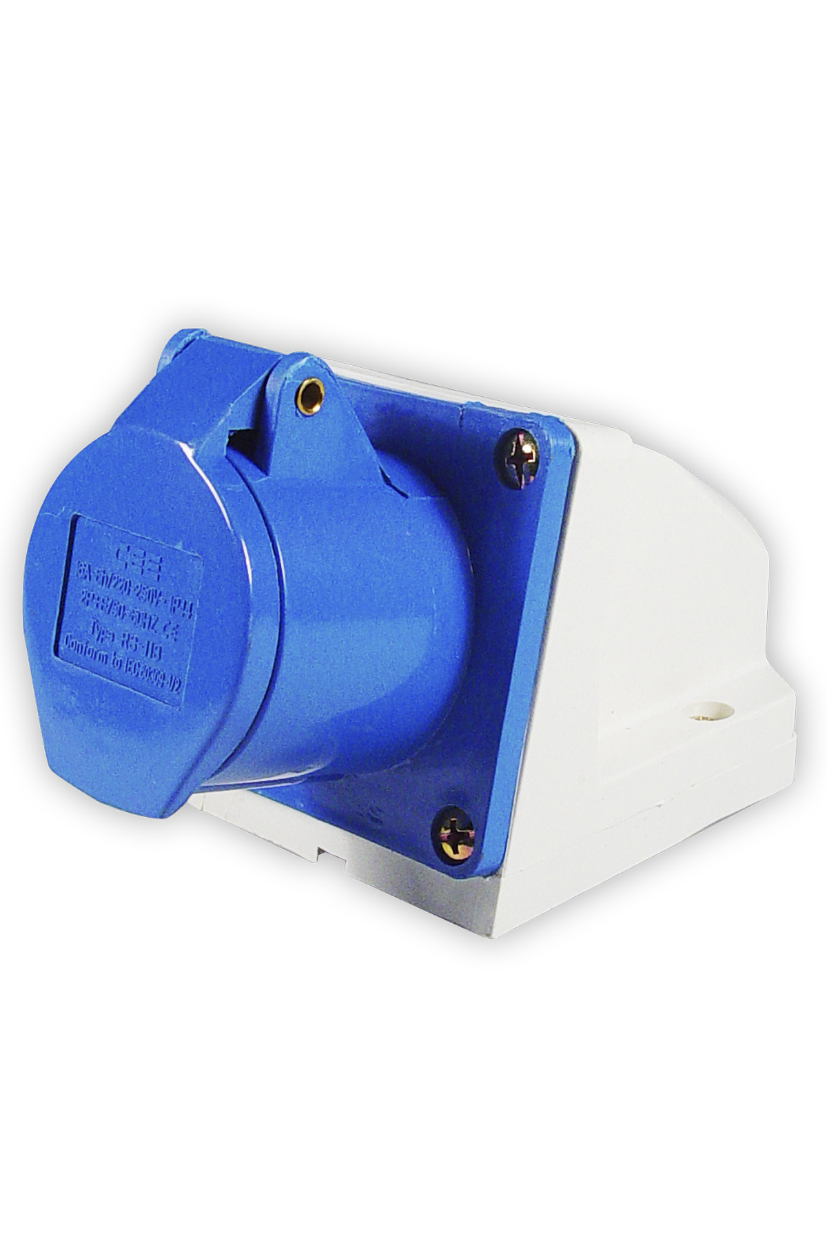 RECEPTACLE CEE AC220V BLUE 3P, 16AMP 6H IP44