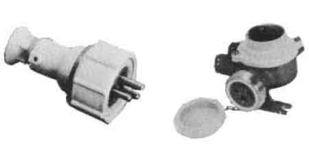 PLUG WATERTIGHT 3PIN HNA, CAST BRASS