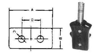 PLUG IRONING FOR ROUND PIN, 250V-6AMP