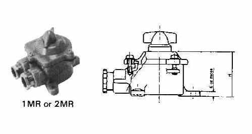 SWITCH ROTARY SMALL WATERTIGHT, TYPE#2MR SYNTHETIC RESIN
